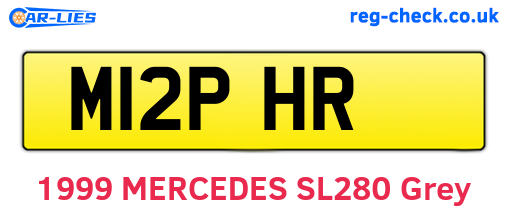 M12PHR are the vehicle registration plates.