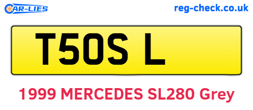 T5OSL are the vehicle registration plates.