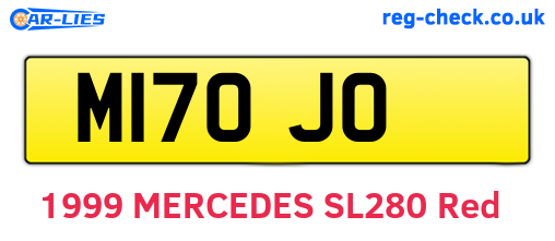 M17OJO are the vehicle registration plates.