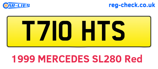 T710HTS are the vehicle registration plates.