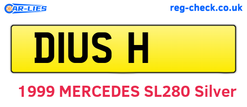 D1USH are the vehicle registration plates.
