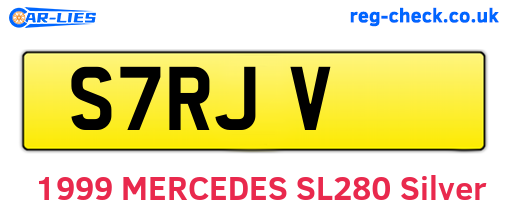 S7RJV are the vehicle registration plates.