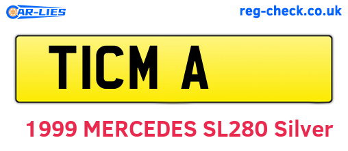 T1CMA are the vehicle registration plates.