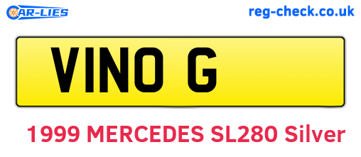 V1NOG are the vehicle registration plates.