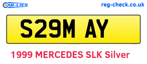 S29MAY are the vehicle registration plates.