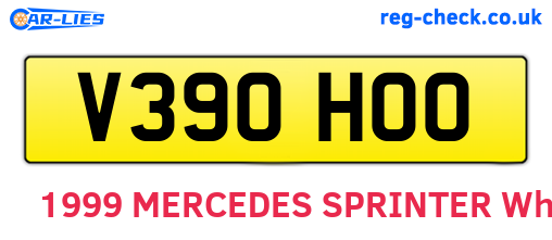 V390HOO are the vehicle registration plates.