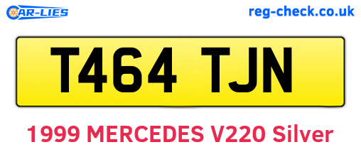 T464TJN are the vehicle registration plates.
