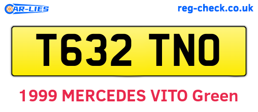 T632TNO are the vehicle registration plates.