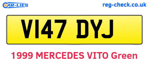 V147DYJ are the vehicle registration plates.