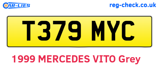 T379MYC are the vehicle registration plates.