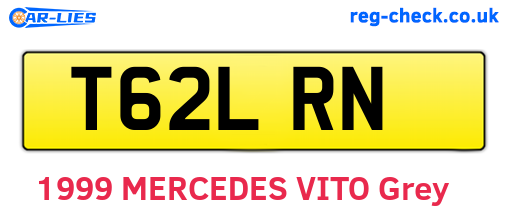 T62LRN are the vehicle registration plates.