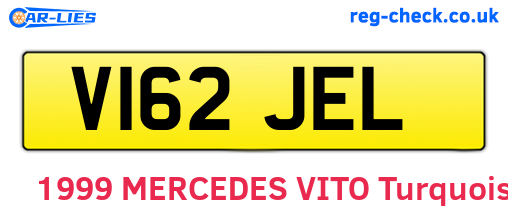 V162JEL are the vehicle registration plates.