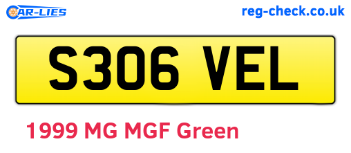 S306VEL are the vehicle registration plates.