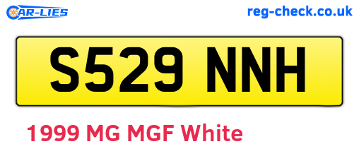 S529NNH are the vehicle registration plates.