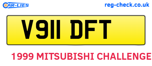 V911DFT are the vehicle registration plates.