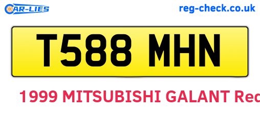 T588MHN are the vehicle registration plates.