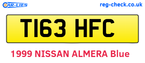 T163HFC are the vehicle registration plates.