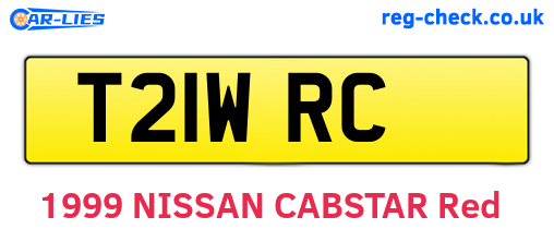 T21WRC are the vehicle registration plates.