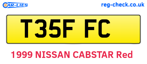 T35FFC are the vehicle registration plates.