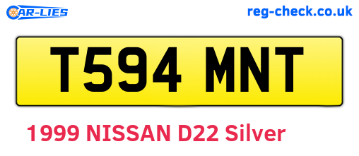 T594MNT are the vehicle registration plates.