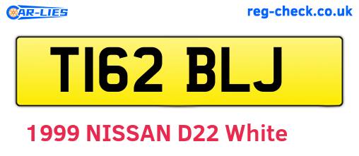 T162BLJ are the vehicle registration plates.