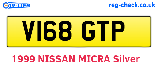 V168GTP are the vehicle registration plates.