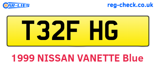 T32FHG are the vehicle registration plates.