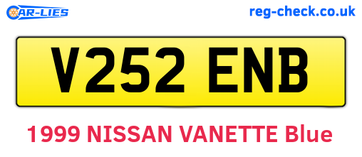 V252ENB are the vehicle registration plates.