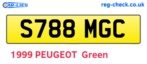 S788MGC are the vehicle registration plates.