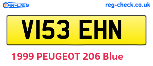 V153EHN are the vehicle registration plates.