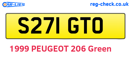 S271GTO are the vehicle registration plates.