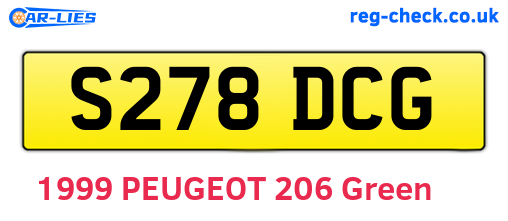 S278DCG are the vehicle registration plates.