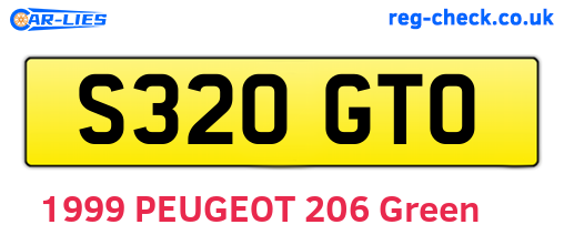 S320GTO are the vehicle registration plates.