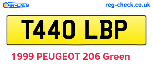 T440LBP are the vehicle registration plates.