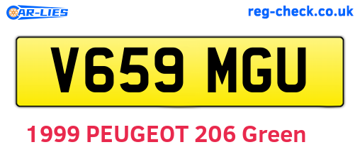 V659MGU are the vehicle registration plates.
