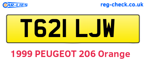 T621LJW are the vehicle registration plates.