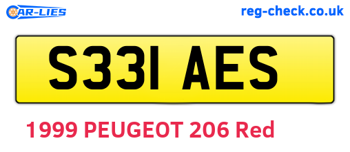 S331AES are the vehicle registration plates.