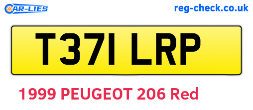T371LRP are the vehicle registration plates.