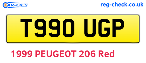 T990UGP are the vehicle registration plates.