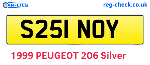 S251NOY are the vehicle registration plates.