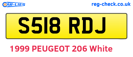 S518RDJ are the vehicle registration plates.