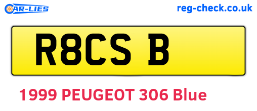 R8CSB are the vehicle registration plates.