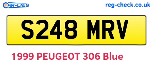 S248MRV are the vehicle registration plates.