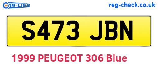 S473JBN are the vehicle registration plates.