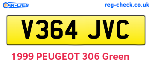 V364JVC are the vehicle registration plates.
