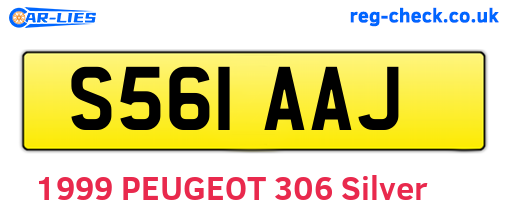 S561AAJ are the vehicle registration plates.