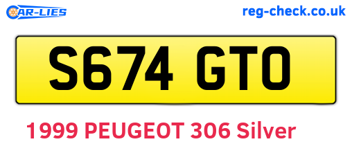 S674GTO are the vehicle registration plates.