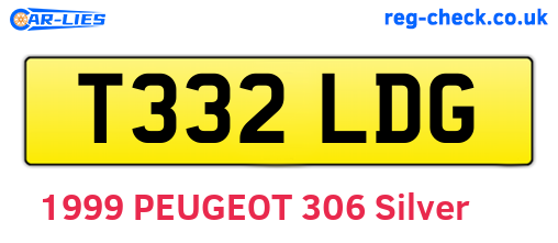 T332LDG are the vehicle registration plates.