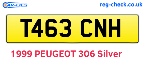 T463CNH are the vehicle registration plates.