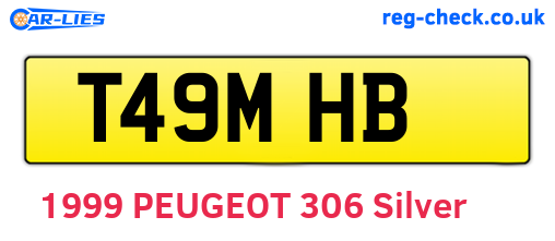 T49MHB are the vehicle registration plates.